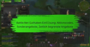 Battle.Net Guthaben-Einlösung: Aktionscodes, Sonderangebote, Zeitlich begrenzte Angebote